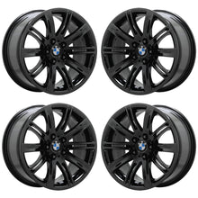 Load image into Gallery viewer, 18&quot; BMW 645i, 650i Black Chrome Factory OEM wheels rims set 59488 59490 EXCHANGE
