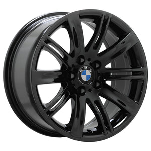 18" BMW 645i, 650i Black Chrome Factory OEM wheels rims set 59488 59490 EXCHANGE