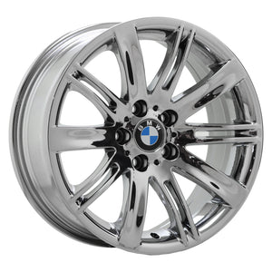 18" BMW 645i, 650i PVD Chrome Factory OEM wheels rims set 59488 59490 EXCHANGE