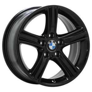 17" BMW 320 328 330 335 340 428 430 Black wheels rims OEM set 71535