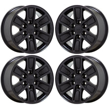 Load image into Gallery viewer, 17&quot; GMC Sierra 1500 Gloss Black wheels rims Factory OEM set 5654 EXCHANGE
