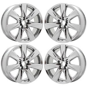 19" Lexus LS460 LS600 PVD Chrome wheels rims Factory OEM set 74248 EXCHANGE