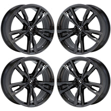 Load image into Gallery viewer, 22&quot; BMW X5 X6 series Black Chrome wheels rims OEM set 86470 86473
