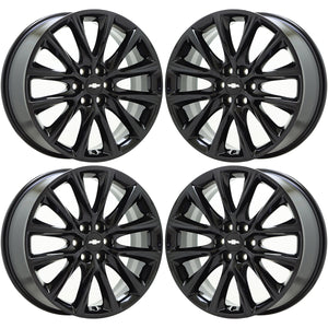 20" GMC Acadia Buick Enclave Black wheels rims Factory OEM set 5852 4155