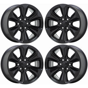 20" Dodge Ram 1500 Gloss Black Wheels Rims Factory OEM Set 2681 2724 EXCHANGE