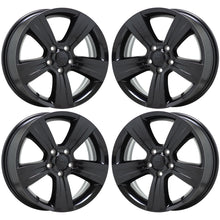 Load image into Gallery viewer, 17&quot; Jeep Compass Patriot Black wheels rims Factory OEM set 2380 EXCHANGE
