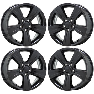 17" Jeep Compass Patriot Black wheels rims Factory OEM set 2380 EXCHANGE