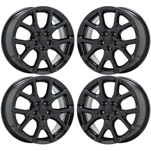 17" Jeep Cherokee Gloss Black wheels rims Factory OEM set 9130 EXCHANGE