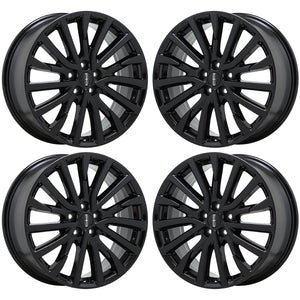 19" Lincoln Continental Black wheels rims Factory OEM set 10090 EXCHANGE