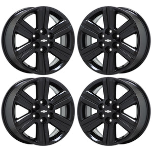 18" Chevrolet Traverse Black wheels rims Factory OEM 2013-2017 set 5572 EXCHANGE