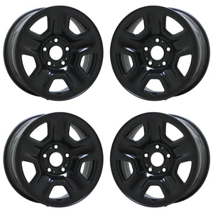 17" Jeep Gladiator Wrangler Black Steel wheels rims Factory OEM set 9220