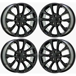 17" Jeep Cherokee Black wheels rims Factory OEM 2014-2022 set 9201 9202 EXCHANGE