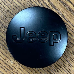 2 1/2" Jeep Cherokee, Compass, Gladiator Matte Black Center Cap #1LB77RXFAB x1