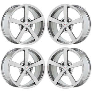 18x8.5" 19x10" Corvette PVD Chrome wheels rims Factory OEM 5339 5344 EXCHANGE