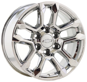 18" Chevrolet Silverado 1500 PVD Chrome wheels rims Factory OEM 14091 EXCHANGE