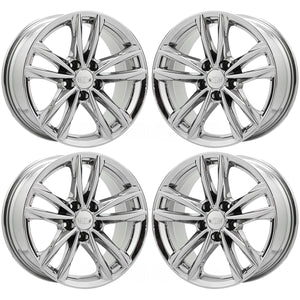 17" Cadillac CT4 PVD Chrome wheels rims Factory OEM set 4857 96917