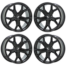 Load image into Gallery viewer, 21&quot; BMW X5 X6 Gloss Black Wheels Rims Factory OEM Set 86466 EXCHANGE
