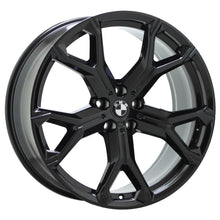 Load image into Gallery viewer, 21&quot; BMW X5 X6 Gloss Black Wheels Rims Factory OEM Set 86466 86468
