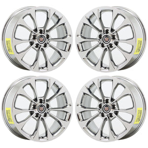 18" Cadillac ATS Coupe PVD Chrome wheels rims Factory OEM set 4731 4734