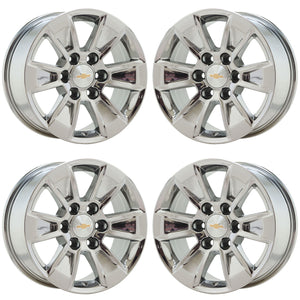 17" Chevrolet Silverado / Sierra Truck PVD Chrome wheels rims Factory set 5908