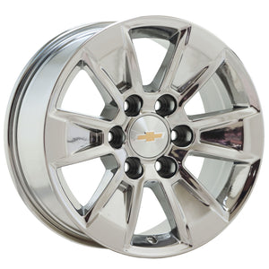 17" Chevrolet Silverado / Sierra Truck PVD Chrome wheels rims Factory set 5908