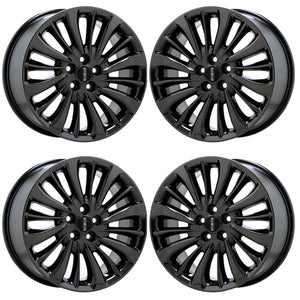 18" Lincoln Nautilus PVD Black Chrome wheels rims Factory OEM set 10215