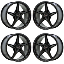 Load image into Gallery viewer, 20&quot; 21&quot; Corvette C8 Z06 E-Ray Black Chrome wheels rims Factory OEM Set EXCHANGE
