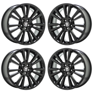 19" Jaguar XF Gloss Black Wheels Rims 2009-2021 Factory OEM set 59949 EXCHANGE