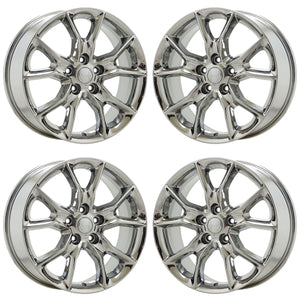 20" Jeep Grand Cherokee Bright Chrome wheels rims Factory OEM set 9138