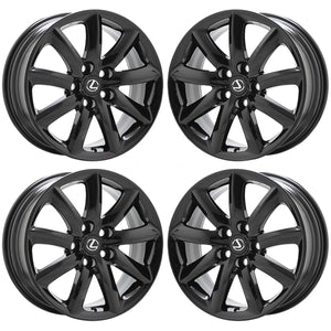 18" Lexus LS460 LS600HL Black wheels rims Factory OEM set 74195 EXCHANGE