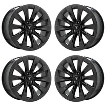 Load image into Gallery viewer, 20&quot; Tesla Model X Black Chrome wheels rims Factory OEM set 97800 97801
