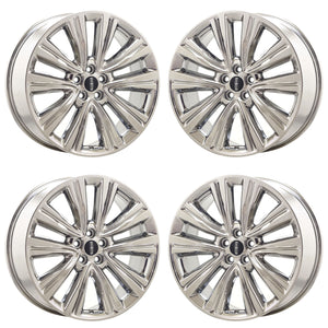 20" Lincoln MKX PVD Chrome wheels rims Factory OEM set 10074 EXCHANGE