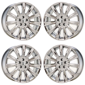 20" Lincoln MKS MKX PVD Chrome wheels rims Factory OEM set 3764