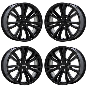 18" Chrysler 300 RWD Black wheels rims Factory OEM set 2536 EXCHANGE