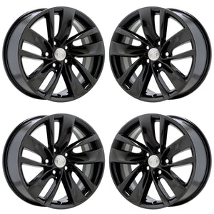 18" Buick Regal PVD Black Chrome wheels rims Factory OEM set 4119 EXCHANGE