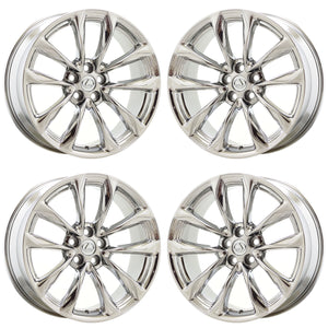 21" Lexus LC500 LC500h PVD Chrome wheels rims Factory set 74361 74362 EXCHANGE