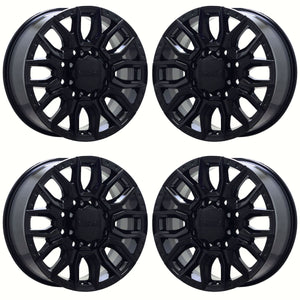 20" GMC Sierra 2500 3500 Black wheels rims Factory OEM set EXCHANGE