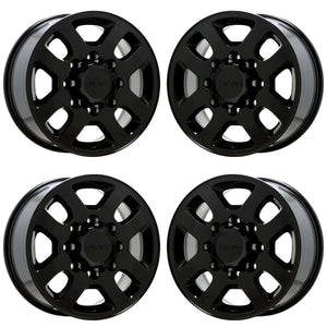 18" GMC Sierra 2500 3500 Black wheels rims OEM set 4 5502