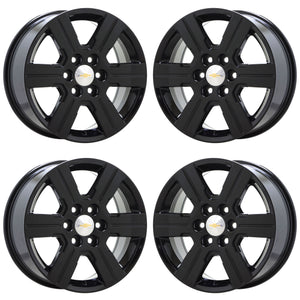 18" Chevrolet Traverse Black wheels rims OEM set 5408 EXCHANGE