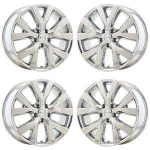 18" Nissan Murano PVD Chrome wheels rims Factory OEM set 62562