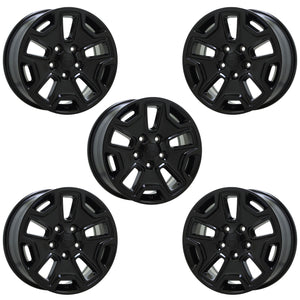 17" Jeep Wrangler Black wheels rims Factory OEM Set5 9118 EXCHANGE