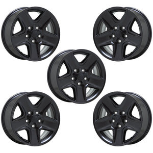 17" Jeep Gladiator Satin Black wheels rims Factory OEM 9235 set 5