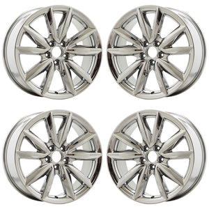 19" Acura RDX PVD Chrome wheels rims Factory OEM set 71866 EXCHANGE