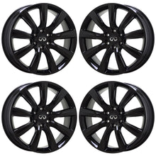 Load image into Gallery viewer, 22&quot; Infiniti QX56 QX80 Gloss Black wheels rims Factory OEM set 73729
