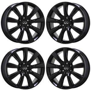 22" Infiniti QX56 QX80 Gloss Black wheels rims Factory OEM set 73729