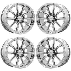 18" Cadillac CT4-V BlackWing ATS-V PVD Chrome Wheels Factory OEM 14051 14052