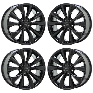 18" Chrysler 200 Black wheels rims Factory OEM 2015-2017 set 2516 EXCHANGE