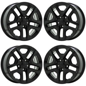 16" Jeep Compass Renegade Black wheels rims Factory OEM set 9185