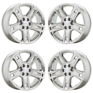 22" Silverado Tahoe Sierra Escalade PVD Chrome wheels rims Factory OEM set 5664