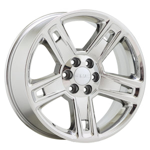 22" Silverado Tahoe Sierra Escalade PVD Chrome wheels rims Factory OEM set 5664